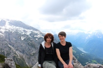 Dr. Eydt-Beebe and Dr. Elder in the Alps.